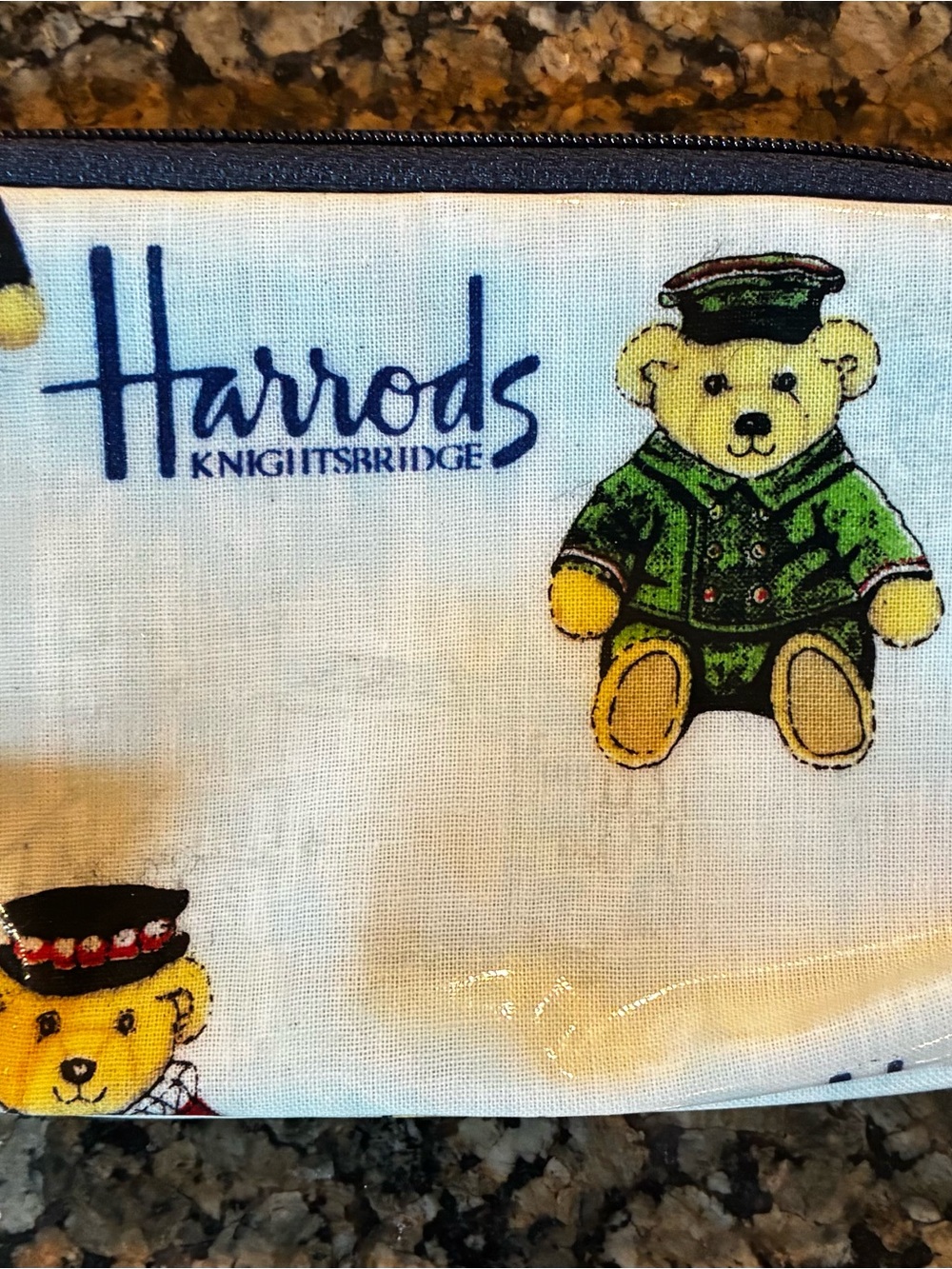 Vintage Harrods Knightsbridge Zip Coin Purse